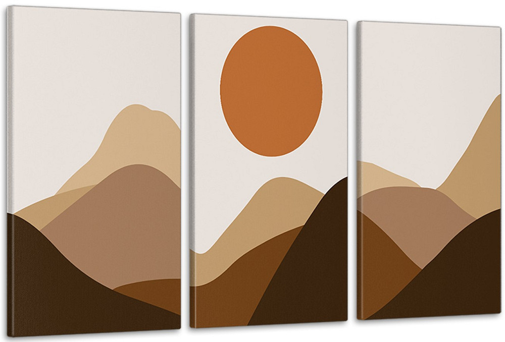 Модульная картина в гостиную / спальню  Гірський пейзаж    ART-190_3A 100х150 см Киев - изображение 1