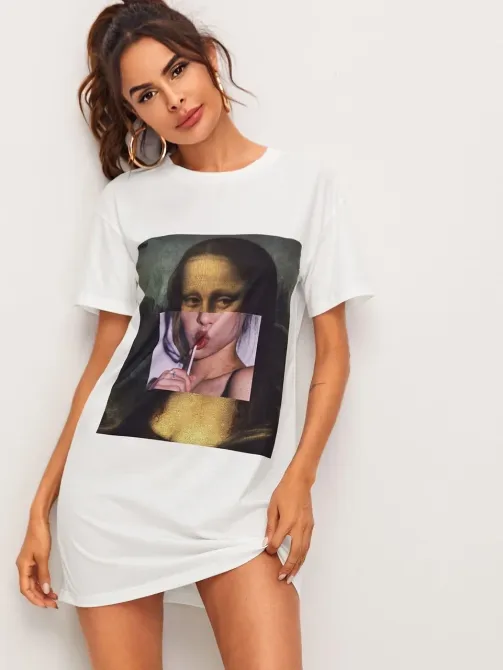 Футболка жіноча з принтом  46 Біла 2664083314 Дніпро - фото 1