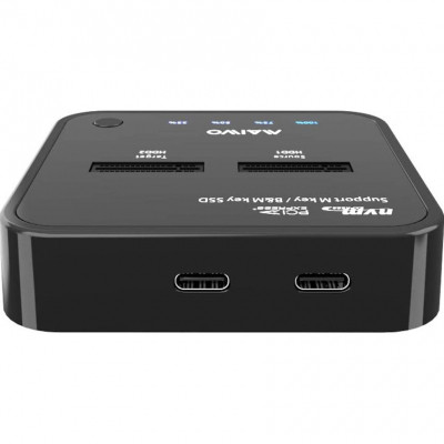 Док-станция для накопителей Maiwo 2*NVMe M.2 SSD Key M/B+M USB 3.1 Gen2 Type-C (K3016P) Винница - изображение 3