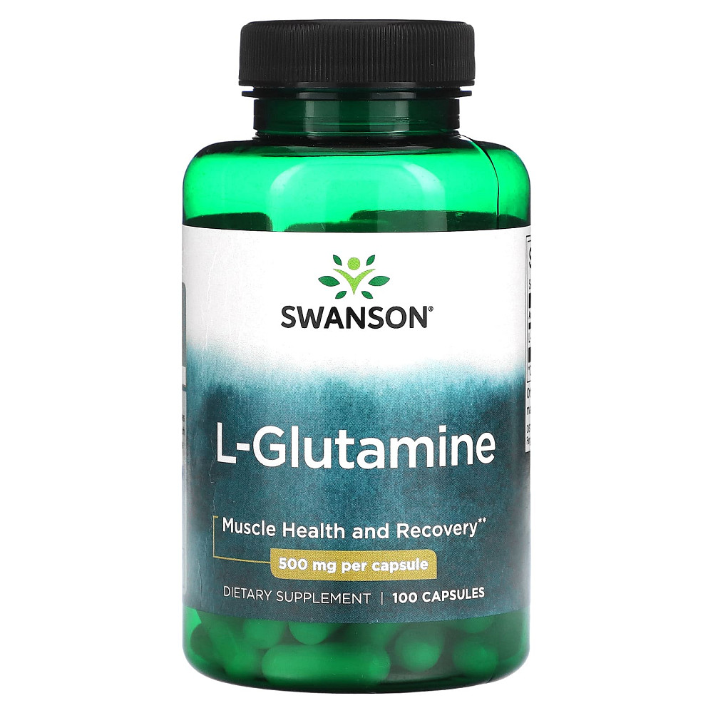 Л-Глютамін (L-Glutamine) 500 мг 100 капсул Київ - фото 1