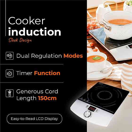 Плита настільна Camry CR 6515 індукційна/ конфорок:1/ 20-2000Вт/ 60°-240° С/ склокераміка Винница