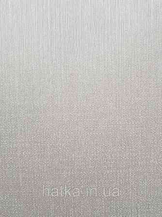 Текстильні шпалери на флізелін Da capo RaschTextil 085586 однотонні структурні смужка бежева з сріблом Київ