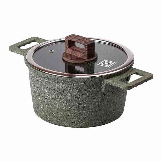 Кастрюля алюминиевая 3 л с крышкой и антипригарным покрытием Киев