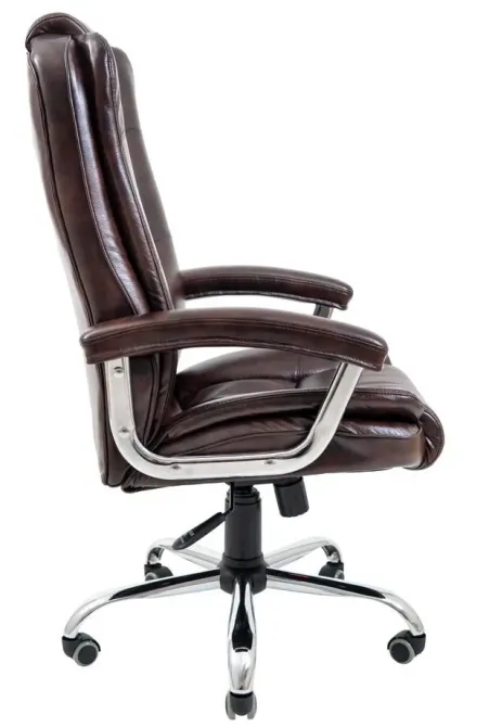 Офисное Кресло Руководителя Richman California Madras Dark Brown Хром М2 AnyFix Коричневый Киев - изображение 3