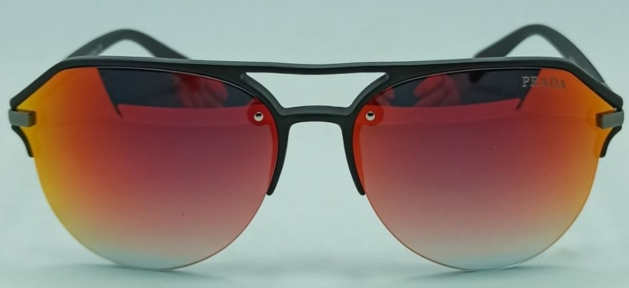 Брендовые очки мужские стильные оранжевые зеркальные капли 1848 Киев - изображение 7