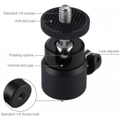 Голова штативна Puluz 1/4&quot; (PU412) Вінниця - фото 4