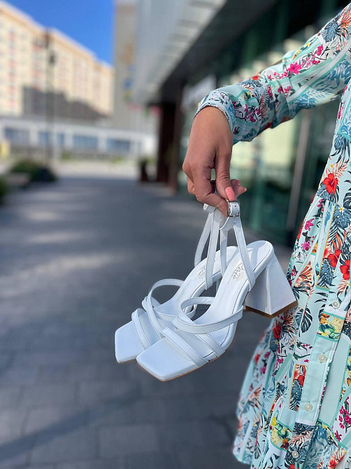 LIRIO Босоніжки жіночі білі LIRIO L0282/8073-68 літні шкіряні на підборах / Стильні босоніжки р Коломыя - изображение 8