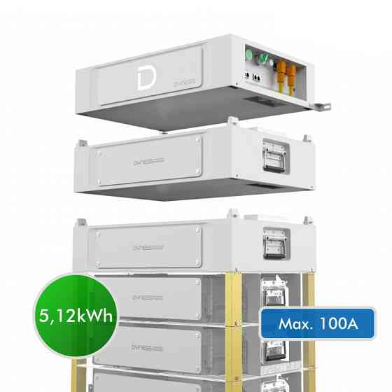 Акумуляторна батарея модульна з підігрівом Dyness Stack100 S51100 5.12KWH 51.2V 100AH (складна комплекту) ( 17926 ) Харків