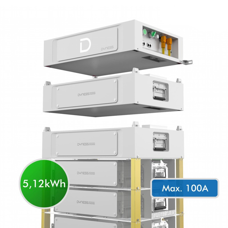 Акумуляторна батарея модульна з підігрівом Dyness Stack100 S51100 5.12KWH 51.2V 100AH (складна комплекту) ( 17926 ) Харків - фото 2