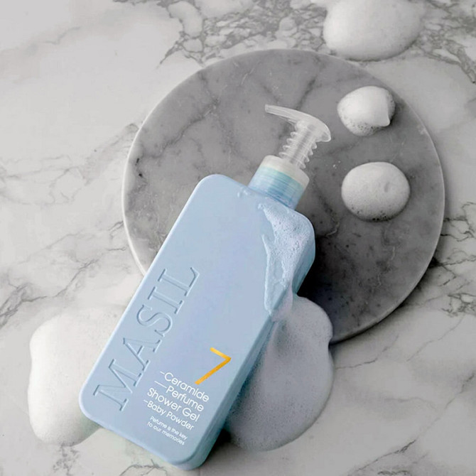 Гель для душу 7 Ceramide Perfume Shower Gel Baby Powder Masil 300 мл Вінниця - фото 2