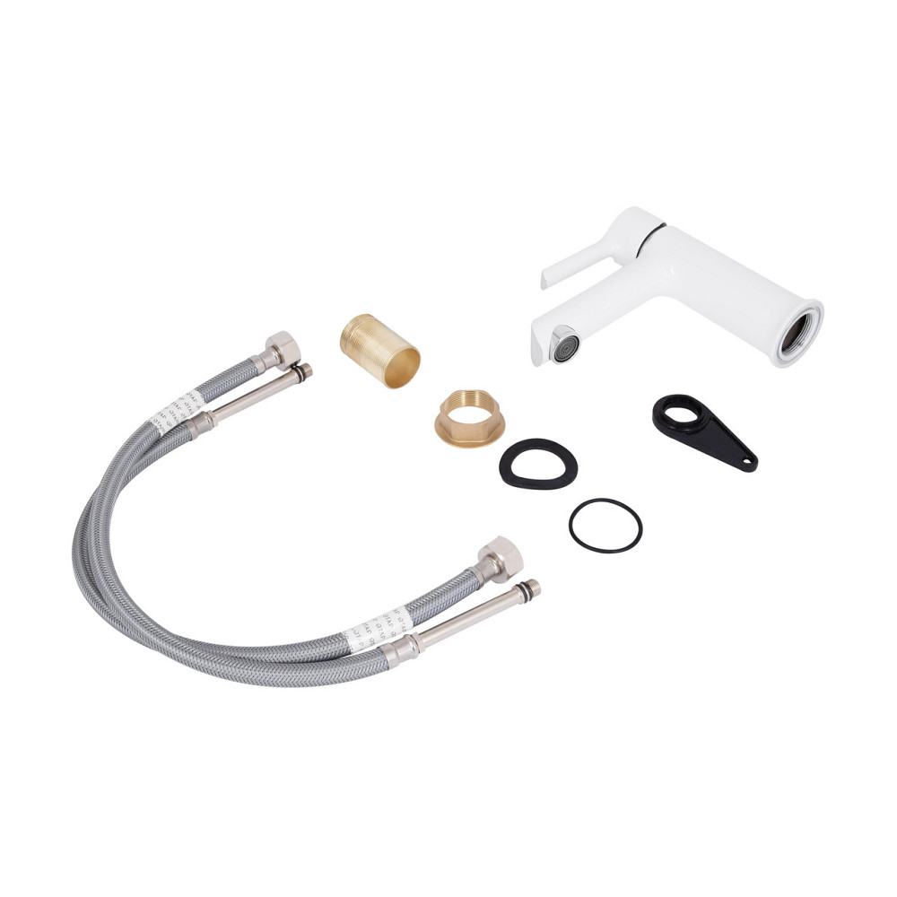 Смеситель для раковины Qtap Grand QTGRAWCR001F Chrome/White Киев - изображение 7