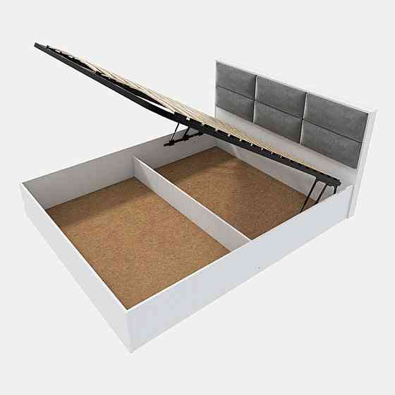 Кровать двуспальная Эверест КЛ-1600 Лайт (подъемный механизм) 160х200 см Нимфея Альба (DTM-4662) Львов