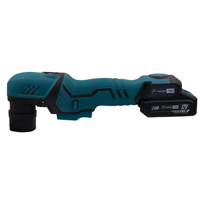 Аккумуляторная эксцентриковая полировальная машина PROFI-TEC PPM-8012SCP Set: с АКБ 12V 2.5 Ah+ЗП, круг 80мм Киев - изображение 4
