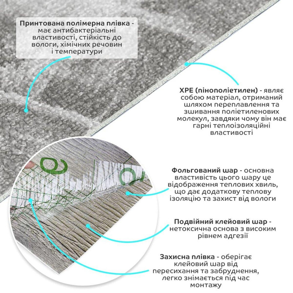 Самоклеящиеся обои Черный мрамор Киев - изображение 2