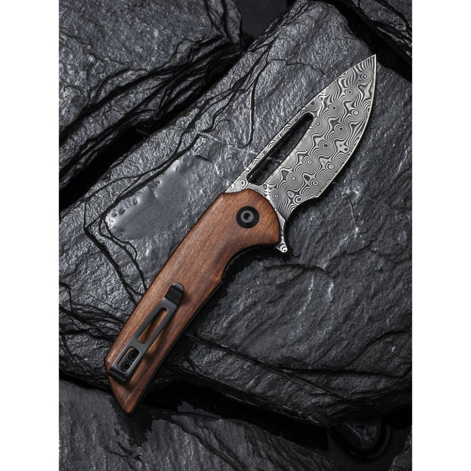 Ніж складаний кишеньковий Civivi Odium, (6.7 см) Damascus / Guibourtia Wood Київ - фото 9