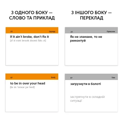 Обучающий набор English Student Карточки для изучения английского языка Idioms B2-С1 (укр.) (591225992) Винница