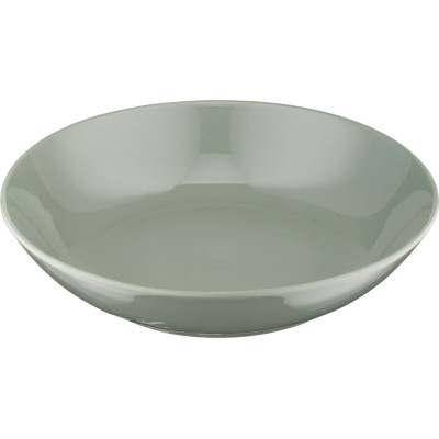 Тарелка Ardesto Capri, 630мл, 20см, порцеляна, зелений (AR0520CG) Винница - изображение 2