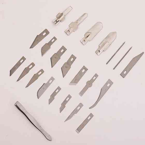 Набір ножів для різьблення по дереву (30 предметів) у чохлі. SBR Київ