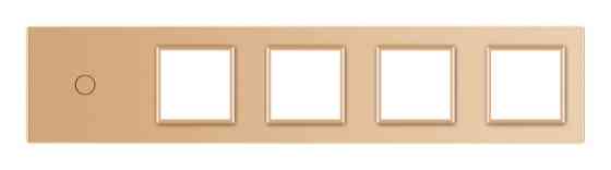 LIVOLO Рамка 5-постова для одного 1-сенсорного вимикача і чотирьох розеток (1-0-0-0-0) LIVOLO, Коломыя