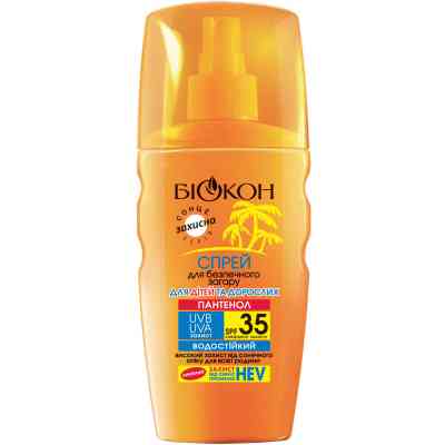 Средство для загара Біокон Спрей для безопасного загара Для детей и взрослых SPF-35 160 мл (4820160031173) Винница