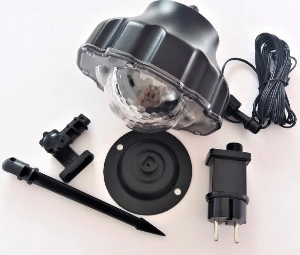 Лазер диско проектор вуличний WL-809 Snow Flower Lamp (4 кольори) 1 режим Вінниця - фото 4