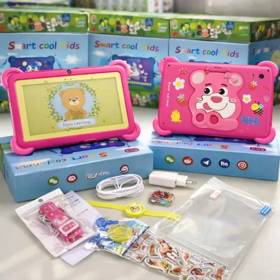 Планшет Smart Cool Kids C12 для детей, 8 ГБ ОЗУ, 256 ГБ ПЗУ, Android, 7 дюймов розовый Коломия