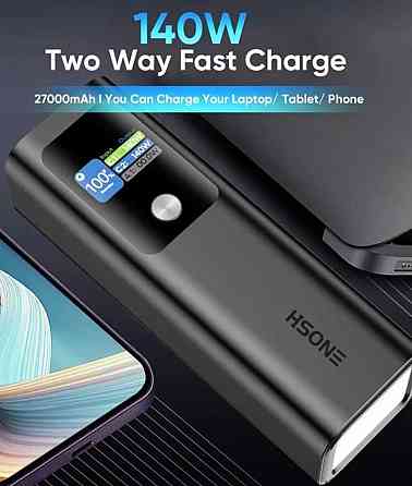 Повербанк PD140W 27000 mAh 2xUSB-C, out USB-A/22.5W PB-2010 Київ