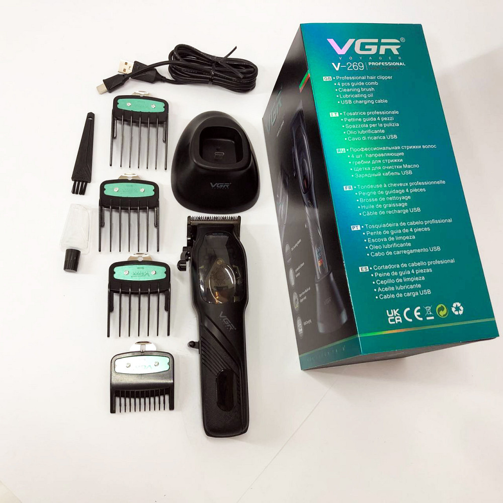 Машинка для стрижки волос и затылка VGR, Машинка для стрижки волос хороша от акб HY-73 Львов - изображение 7