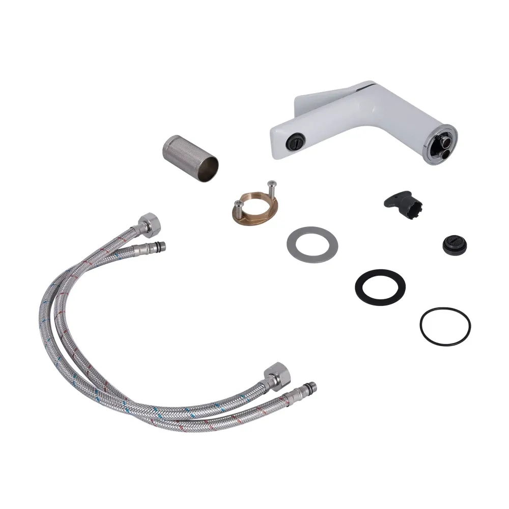 Змішувач для раковини Qtap Presto QTPRE270CRW45576 Chrome/White хром/білий Київ - фото 4