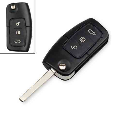 Викидний ключ корпус Ford Focus Fiesta DKT0269 3 кнопки без чіпа та плати Київ