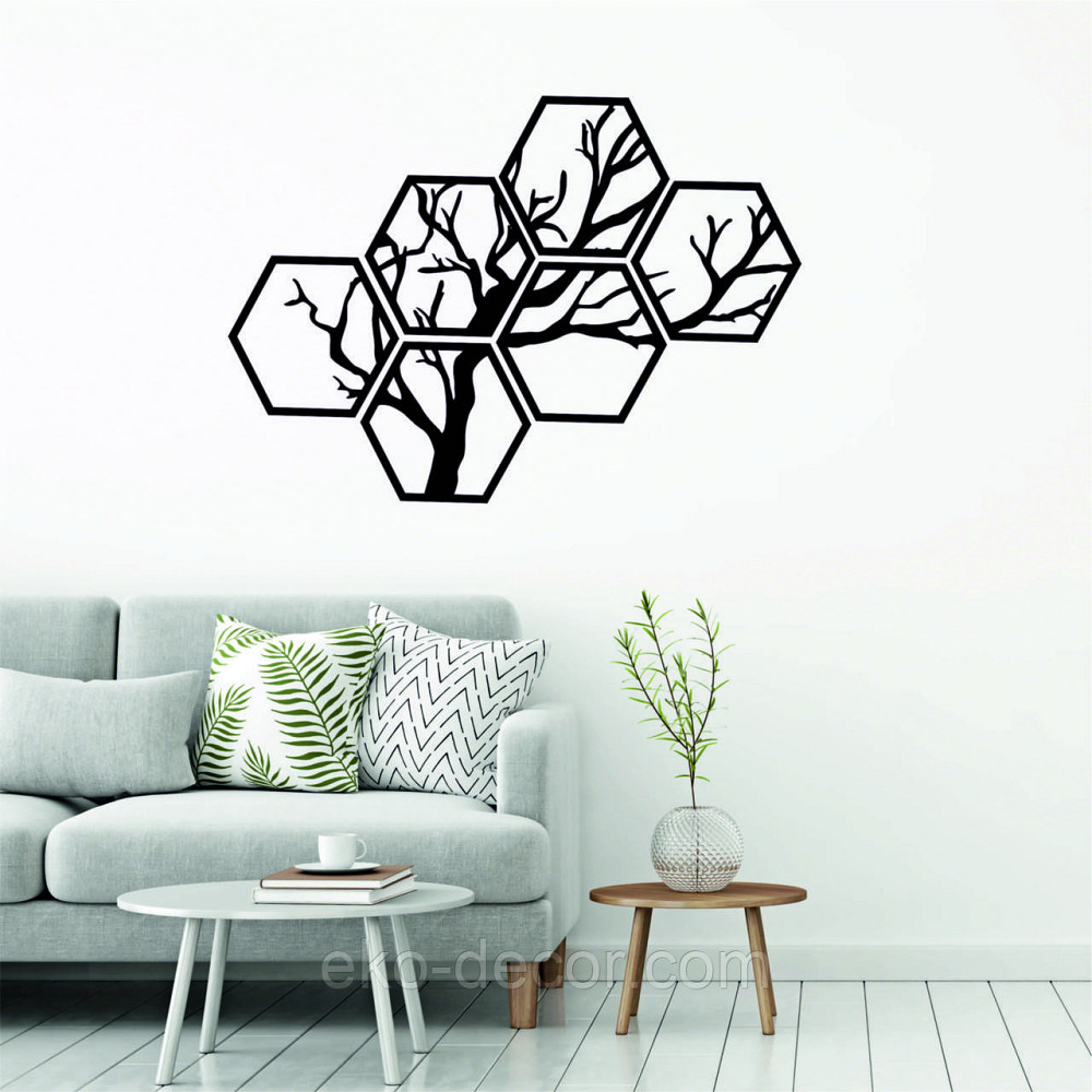 Декоративное настенное Панно «Дерево», Декор на стену 150*106 см, Черный, Ручная работа Киев - изображение 10