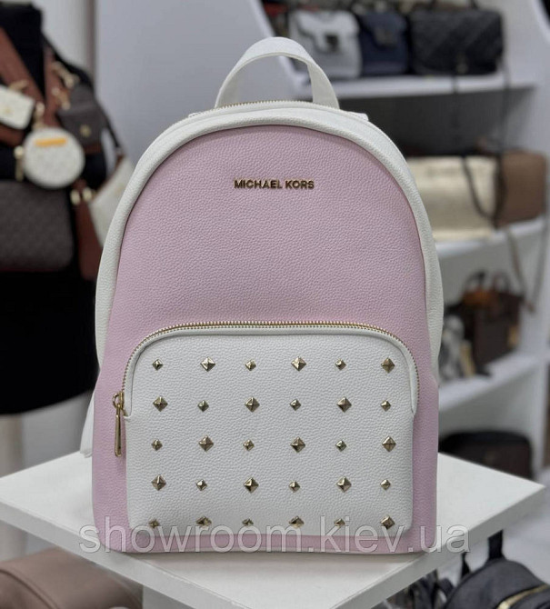 Женский брендовий рюкзак Michael Kors Erin white Lux Киев - изображение 1