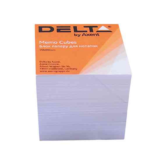 Папір для нотаток 90*90*80 "Delta by Axent" D8005 непрок білий, шт Київ