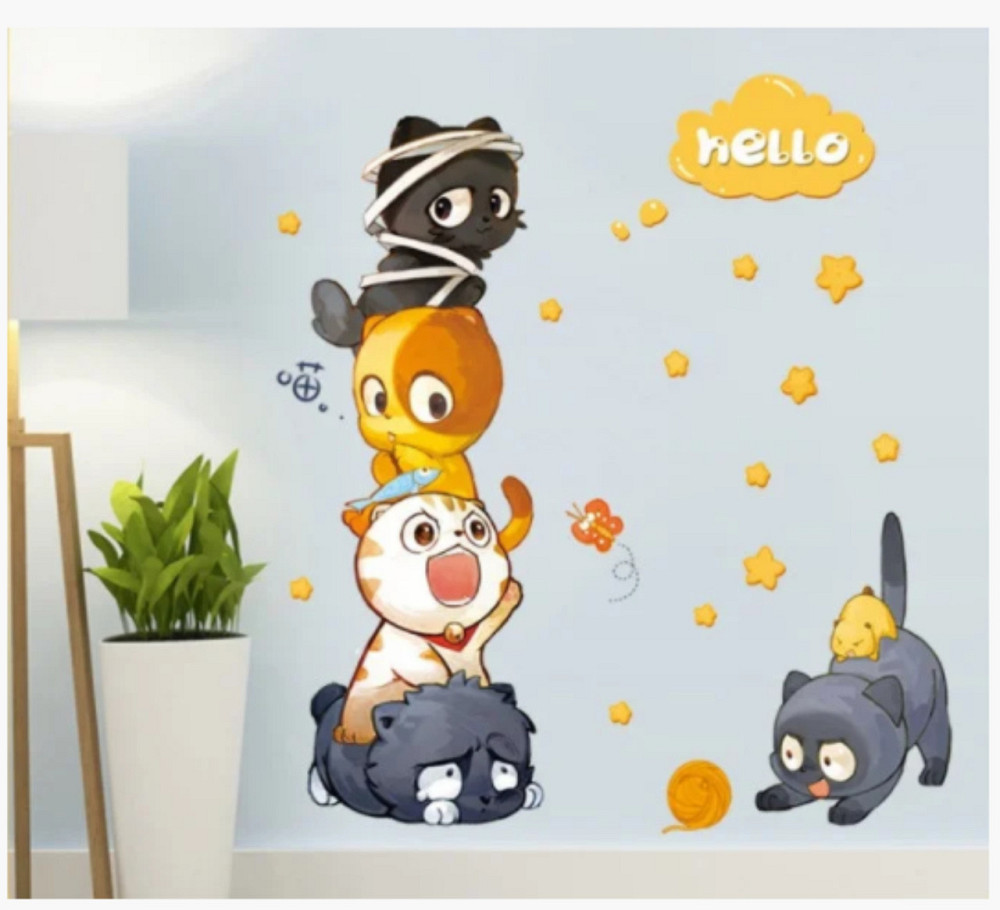 Наклейка для интерьера Котики Киев - изображение 5