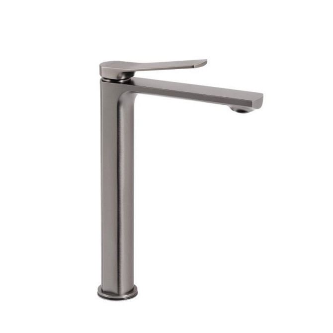 Смеситель для раковины Qtap Slavonice QTSLA269GMB45925 (k35), однорычажный, высокий, Gunmetal Black PVD Харьков - изображение 1