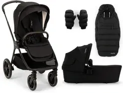 Дитяча коляска Nuna Triv LX All Season Zestaw 2w1 Z Akcesoriami Caviar Wielofunkcyjny Київ