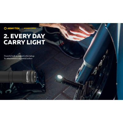 Фонарь Armytek Wizard C2 WUV White & Ultraviolet (F08901UF) Винница - изображение 6
