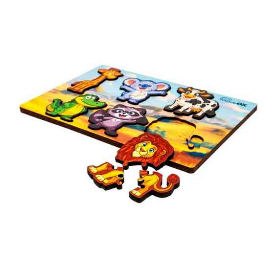 Деревянный пазл-вкладыш 