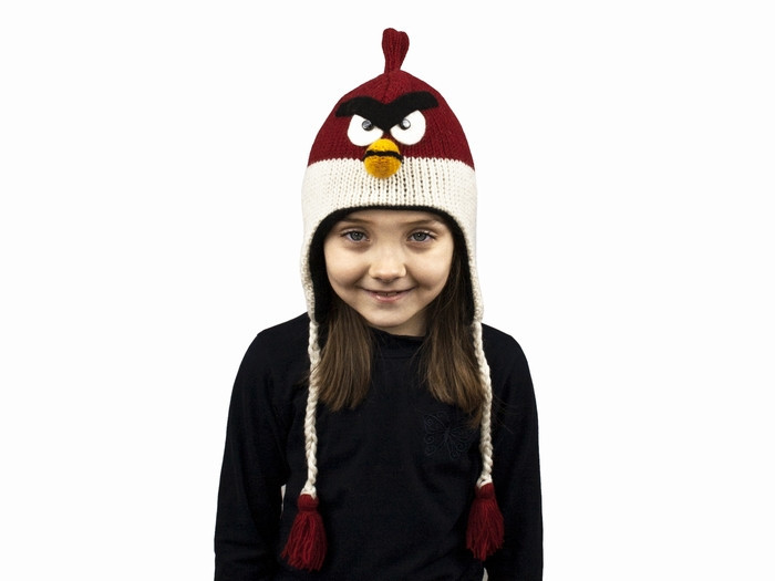 Вовняна шапка дитяча для хлопчика Ангрі бердз Київ - фото 1