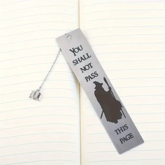 Металева закладка «You Shall Not Pass» – фентезі аксесуар для книг Київ