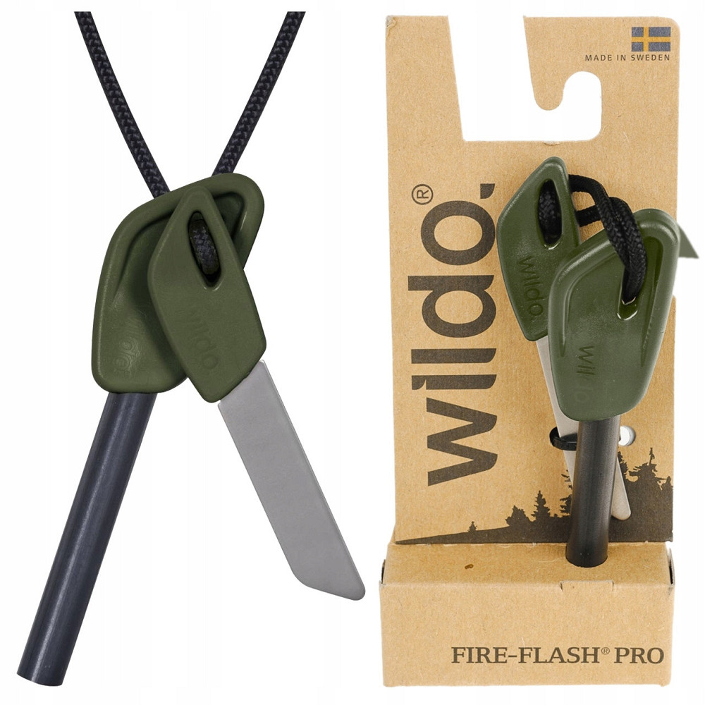 Туристичне Кресало ручне для розведення вогню 11 см Wildo "Fire-Flash Pro" (15274500) Olive Нововолинськ - фото 1