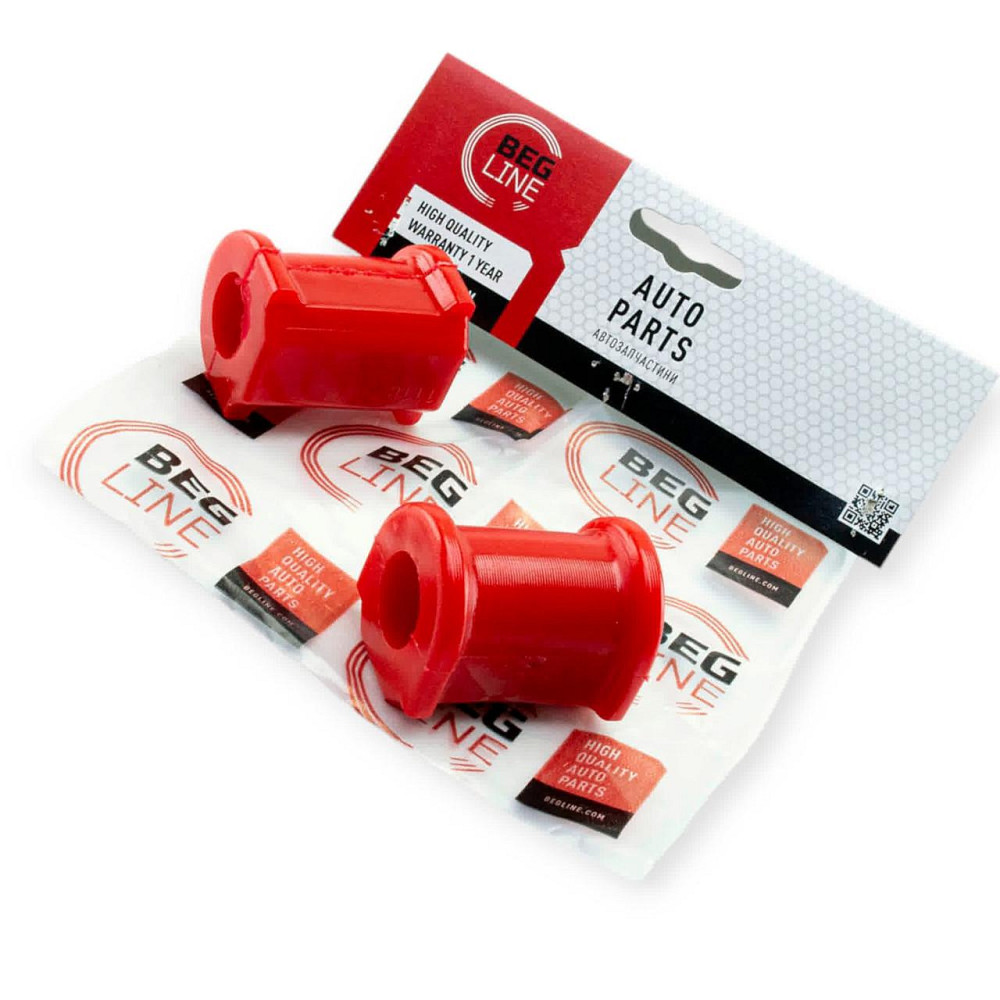 Втулка 1117, 1118, 1119, 2170, 2171, 2172 переднего красная (штанги) (к-кт 2 шт) стабилизатора Мукачево - изображение 1