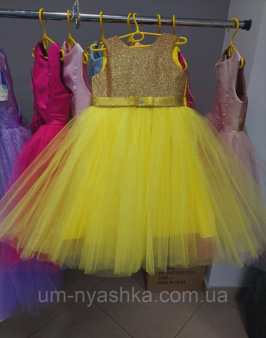 Детское нарядное платье с блестками ярко-розовое Кривой Рог - изображение 6