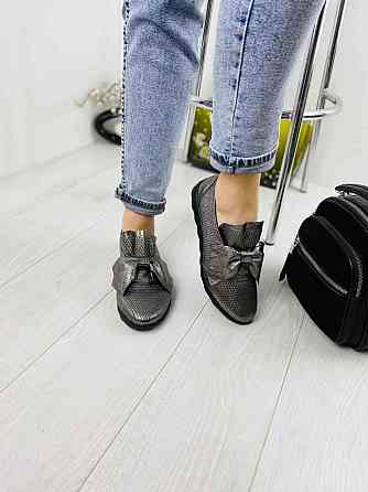 Sothby 's Сліпони жіночі Sothby 's K-378/3 темне-срібло (весна-літо, шкіра натуральна) (3306) л Коломыя