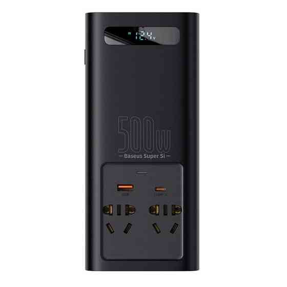 Автомобільний інвертор Baseus 500W чорний Київ