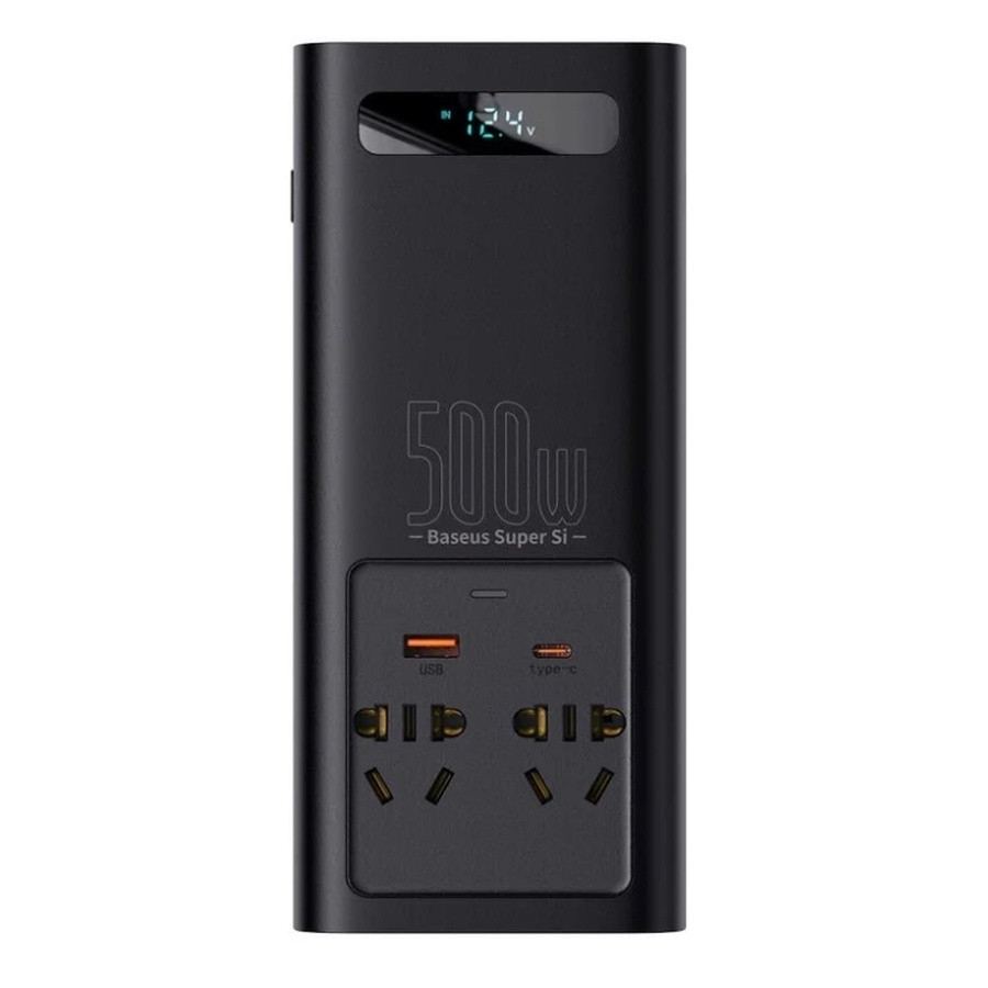 Автомобільний інвертор Baseus 500W чорний Київ - фото 4