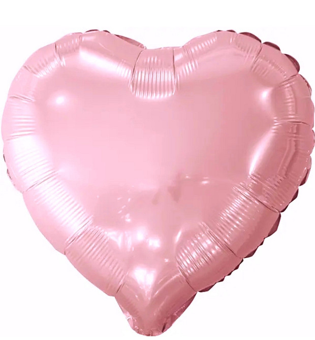 Серце 18" КИТАЙ Металік рожеве Київ - фото 1
