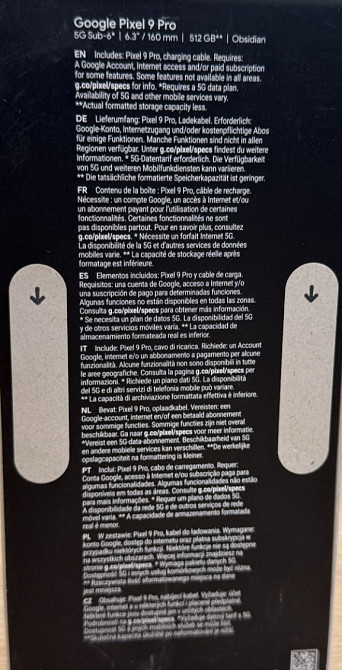 Телефон Google Pixel 9 Pro XL 26/512Gb. Новый! 1000. Київ - фото 2