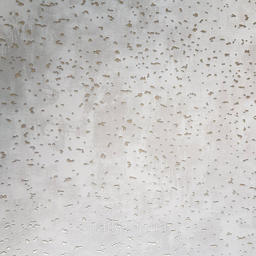 Шпалери флізелінові еко Galerie Metallic FX 0,53Х10 точки плями структурні золотисті на сіро-бежевий Київ - фото 3