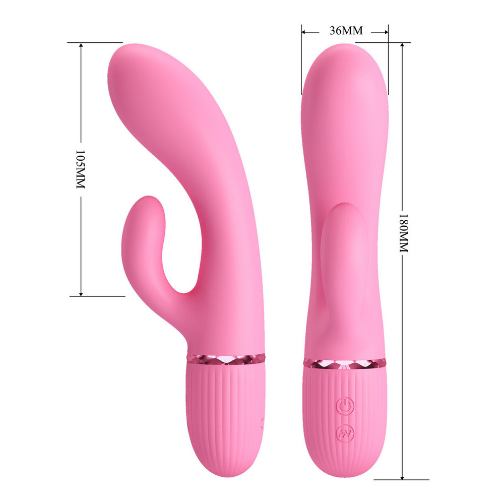 Вибратор-кролик PRETTY LOVE Marski розовый, 18 х 3.6 см Sex Aura Киев - изображение 10